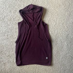 Born Primitive cut off hooded shirt